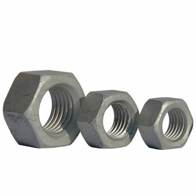 High Strength Grade 4 8 10 12 Steel Hot Dip Galvanized DIN934 Hex Nuts