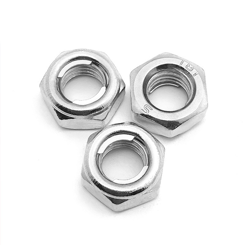 High Strength Grade 4 8 10 12 Steel Galvanized Blue White Zinc Plated DIN980V DIN980M All Metal Lock Nuts