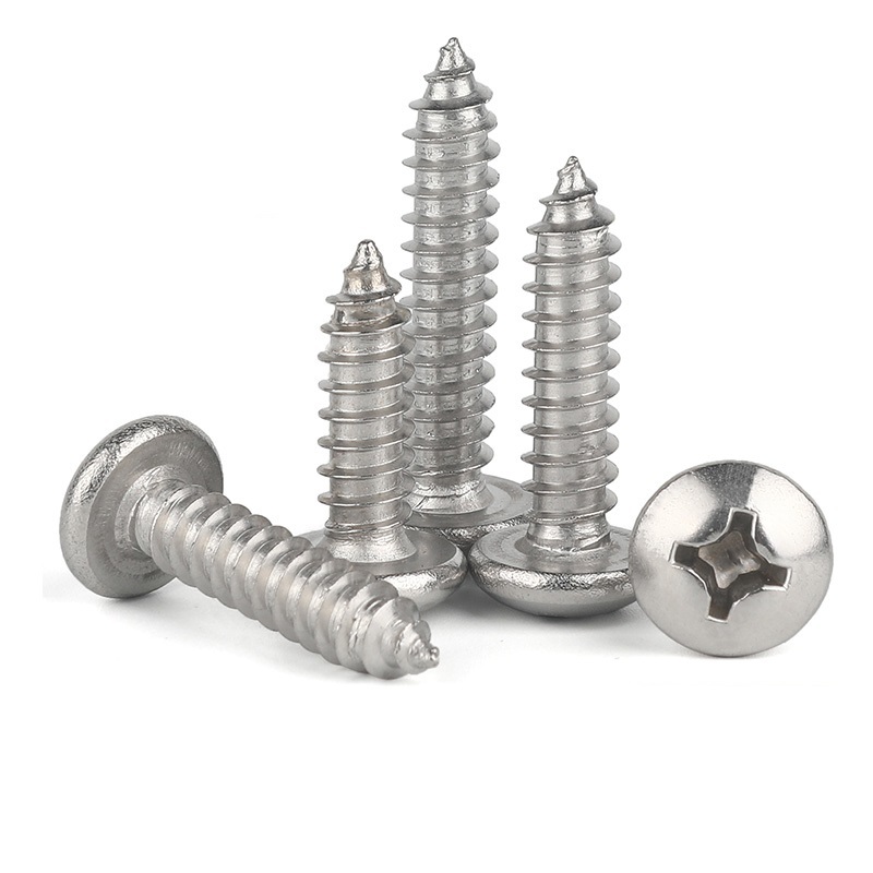 Surface treatment of stainless steel screws and characteristics of self-tapping screws.