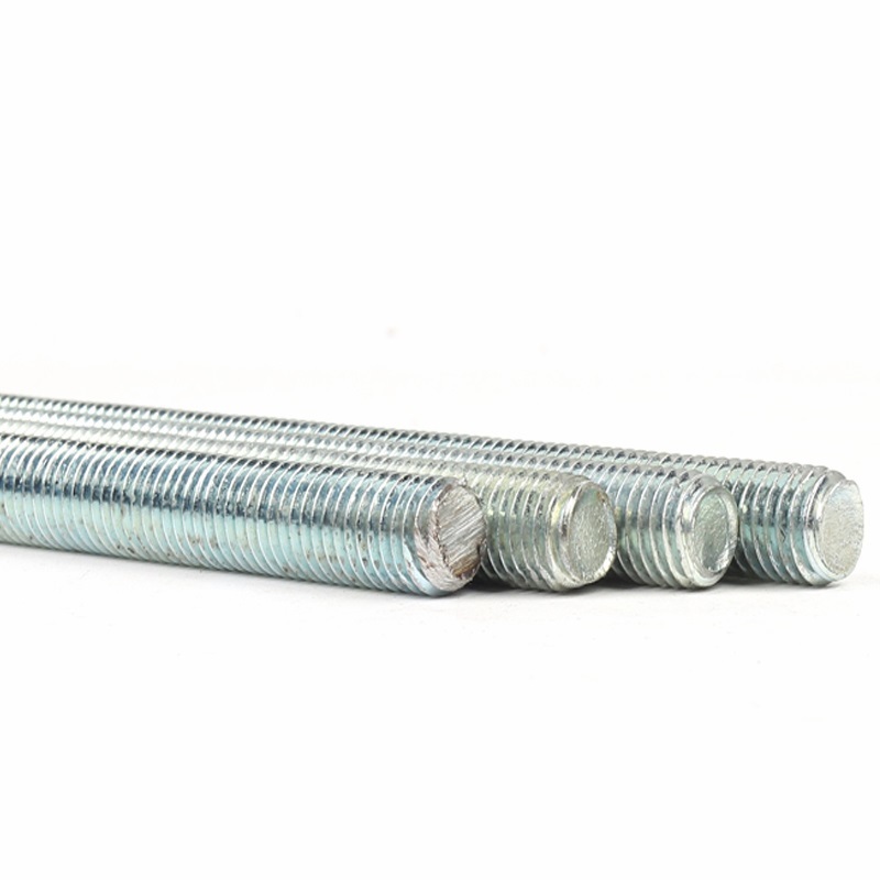 White Blue Zinc Plated High Strength Steel Grade Din Din Threaded Rods