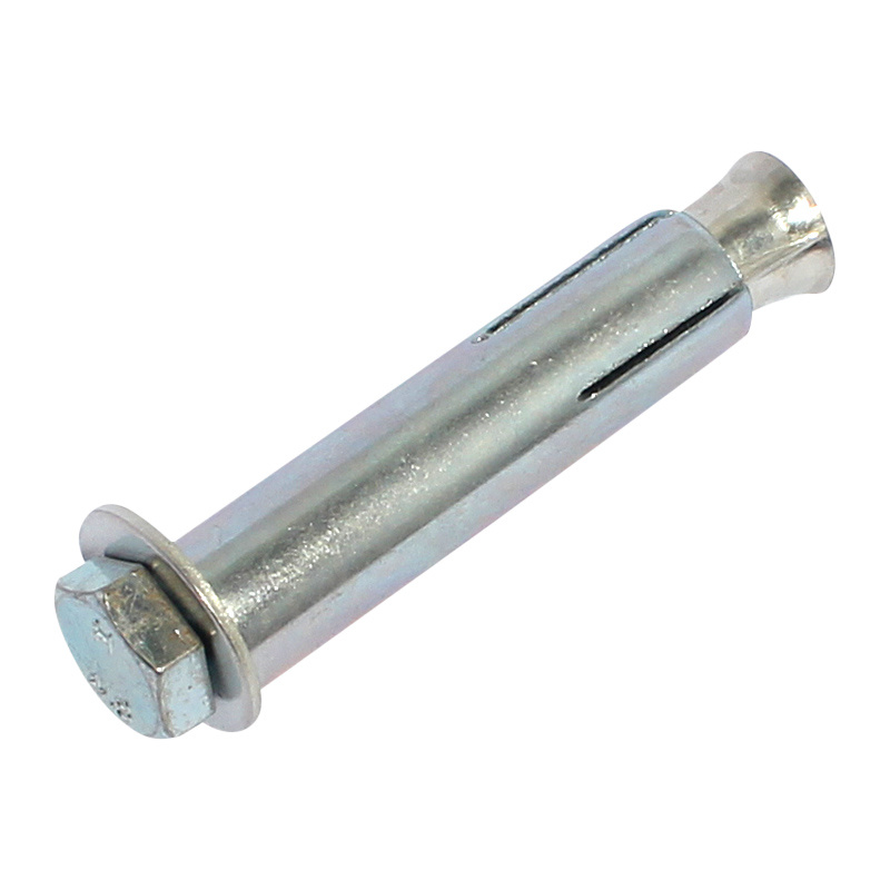 White Blue Zinc Plated Steel Hex Nut Sleeve Anchor Expansion Bolt
