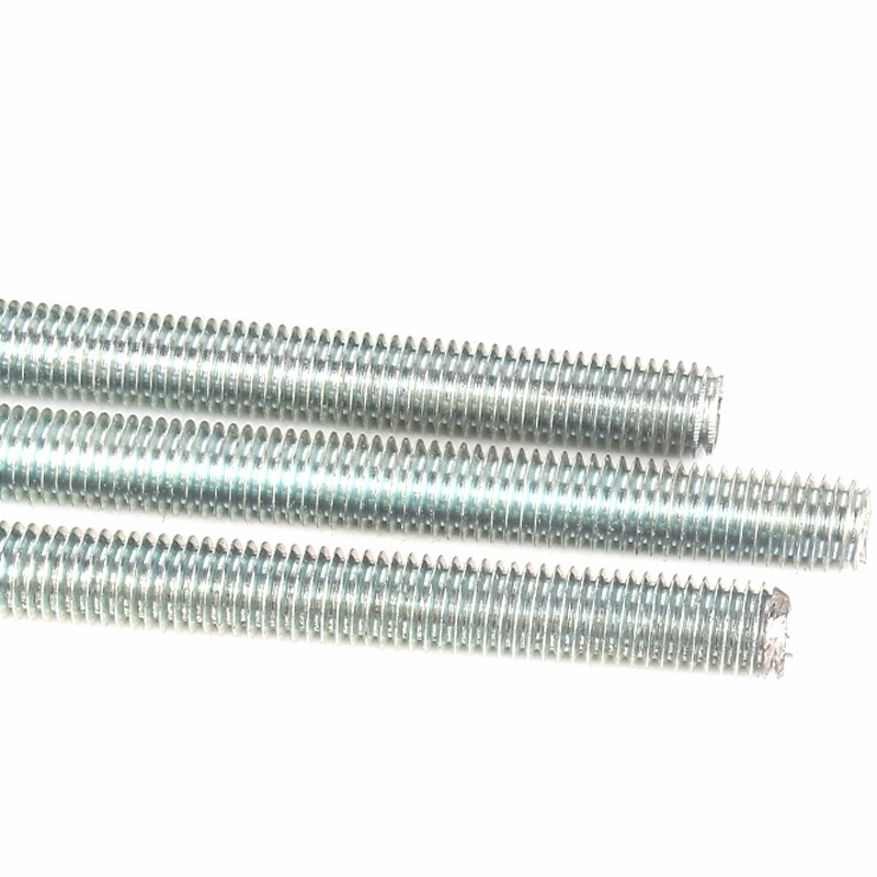 White Blue Zinc Plated High Strength Steel Grade 4.8 8.8 10.9 12.9 DIN975 DIN976 Threaded Rods