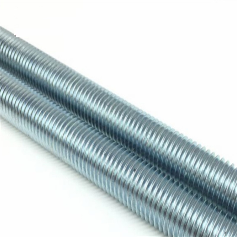 White Blue Zinc Plated High Strength Steel Grade 4.8 8.8 10.9 12.9 DIN975 DIN976 Threaded Rods