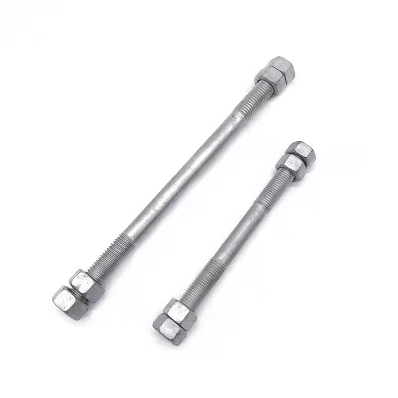 Hot Dip Galvanized HDG DIN938 Double Ending Stud Bolts