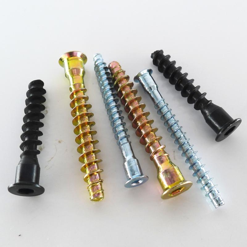 Color Yellow Zinc Plated Steel Wood Confirmat Screws