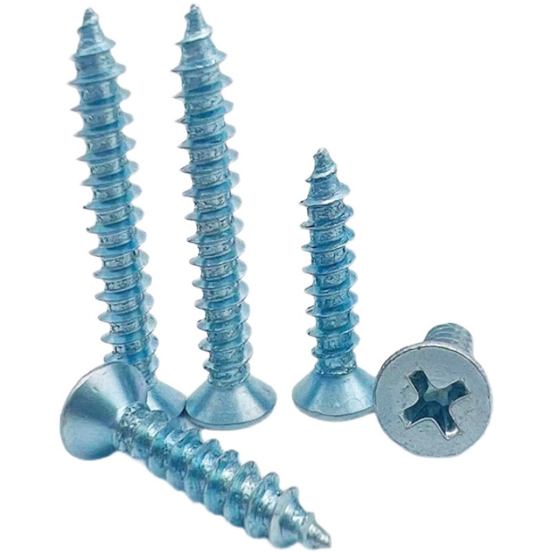 Zinc Plated Steel Countersunk CSK Flat Head Self-tapping Screws