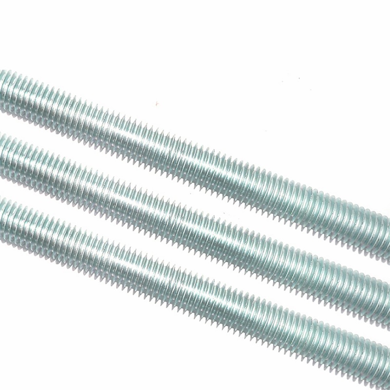 White Blue Zinc Plated High Strength Steel Grade 4.8 8.8 10.9 12.9 DIN975 DIN976 Threaded Rods