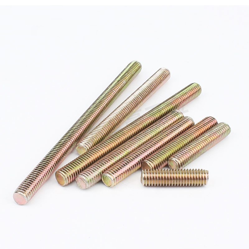 Color Yellow Zinc Plated High Strength Steel Grade Din Din Threaded Rods