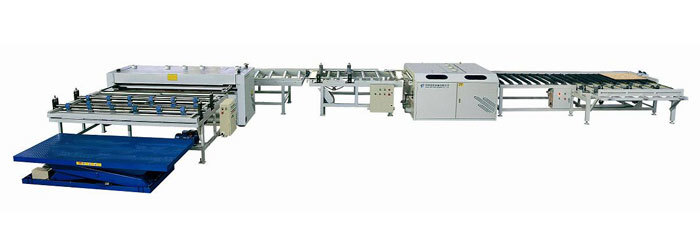 Slitting saw semi-automatic connecting line