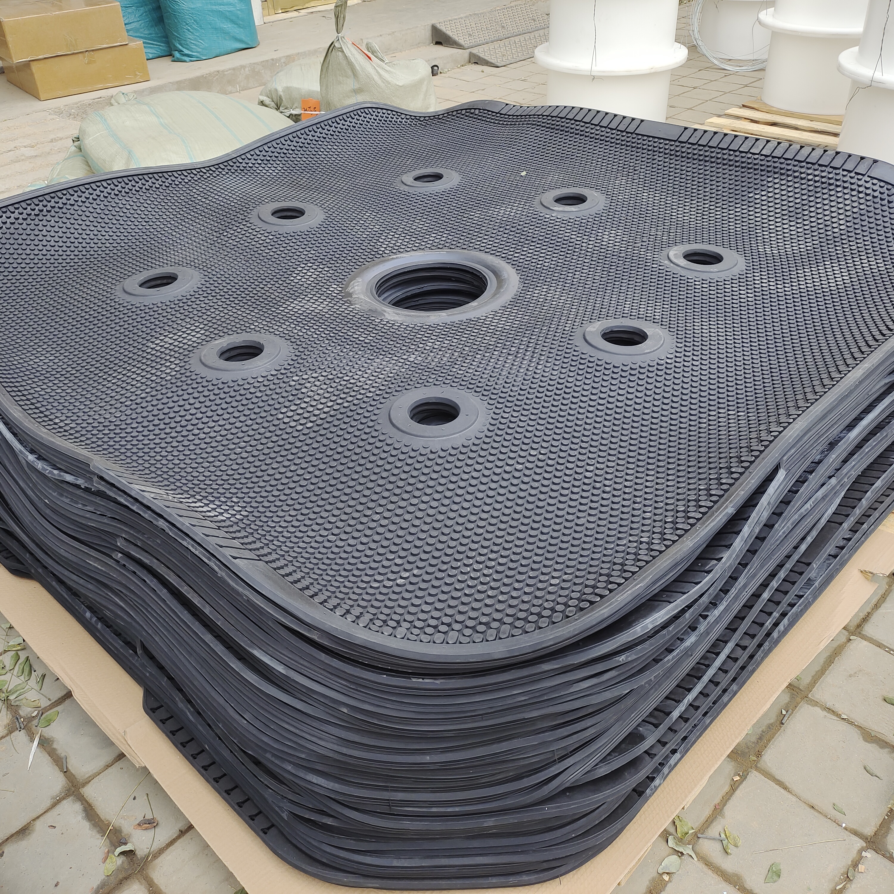 Rubber filter membrane