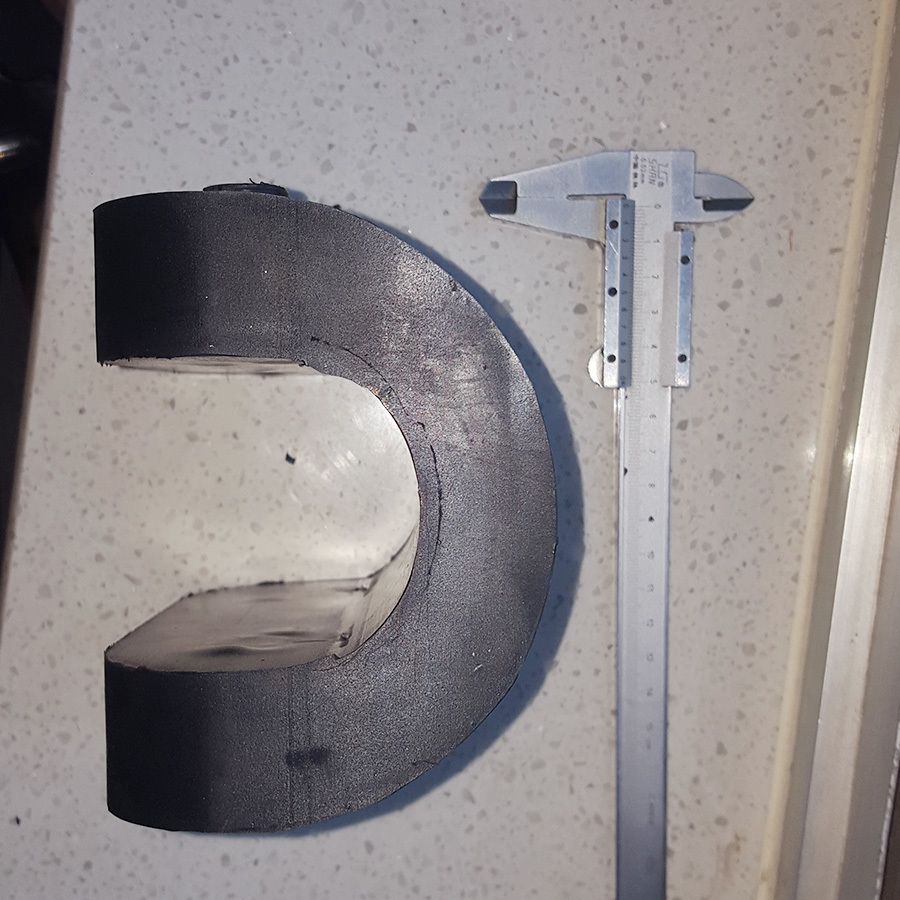 U rubber pieces