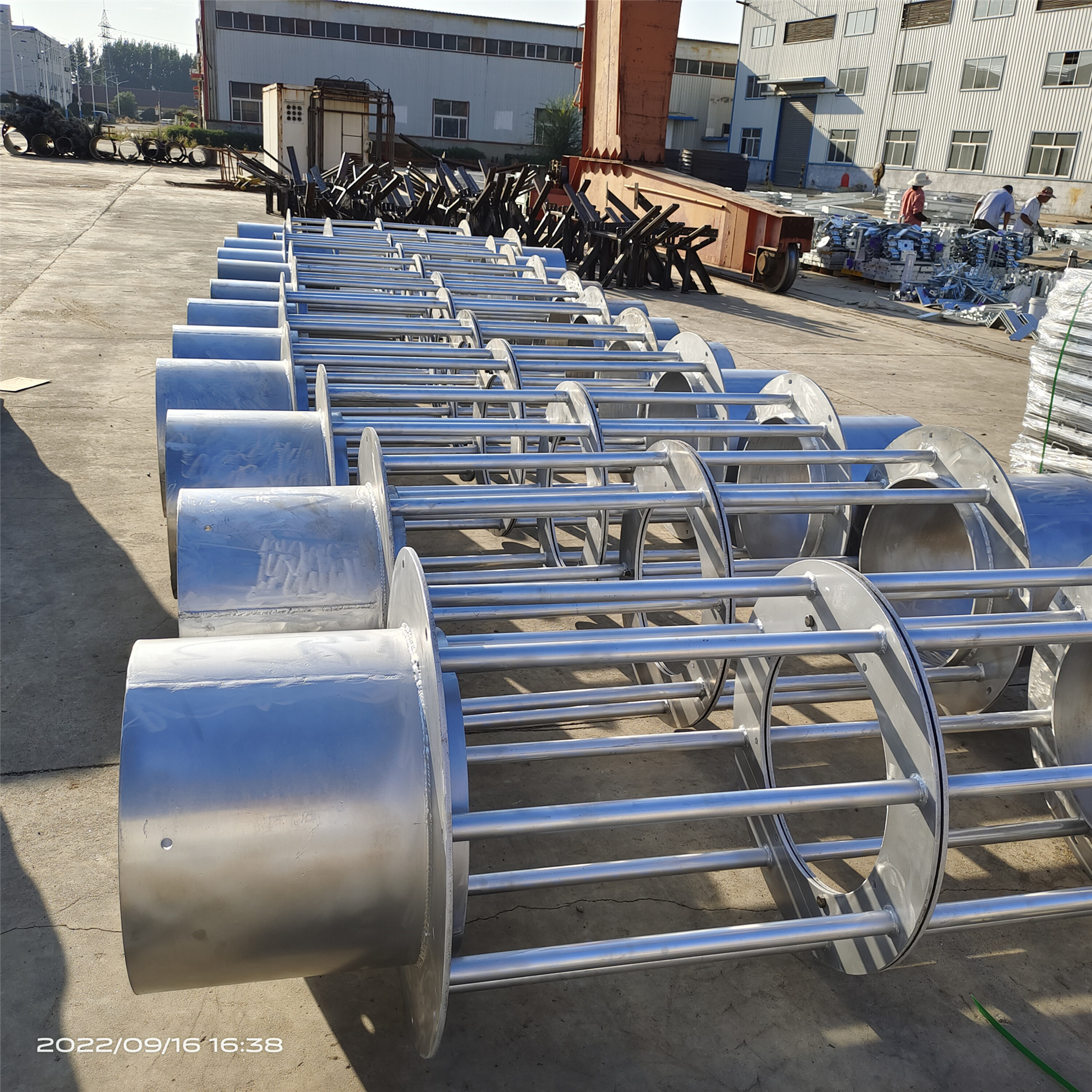 Production of wind power equipment components