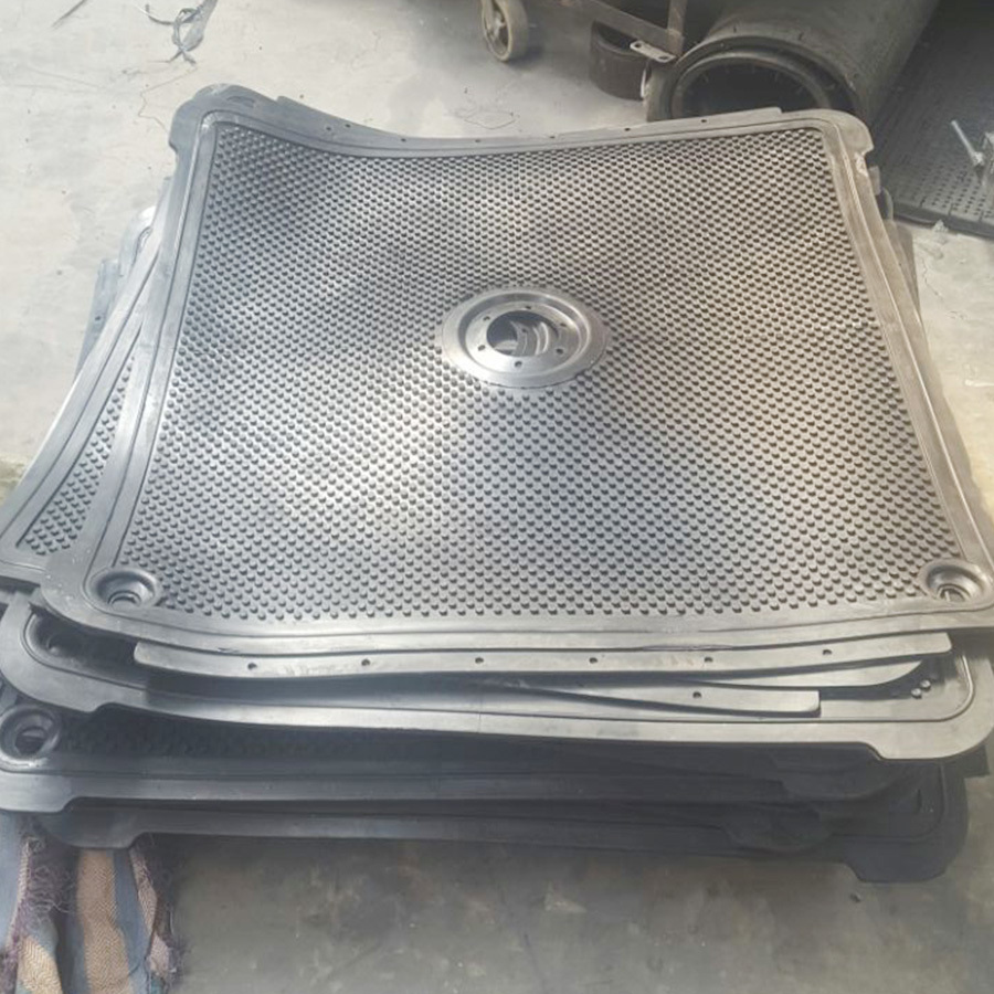 Rubber filter plate