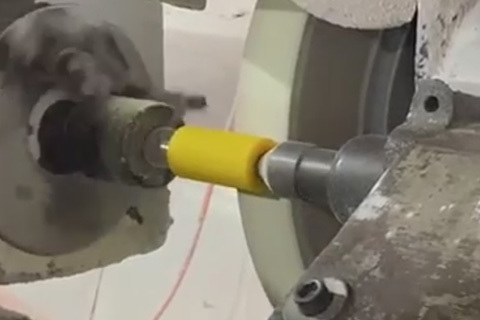 Rubber roller concentric treatment