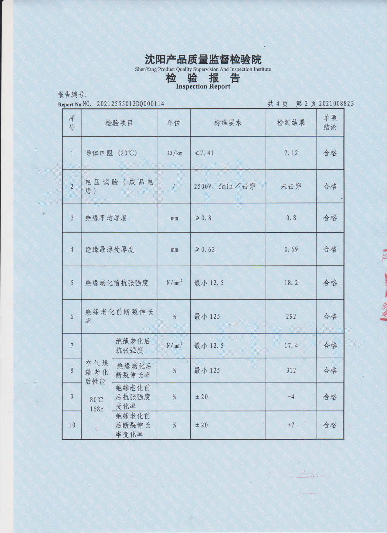 检验报告