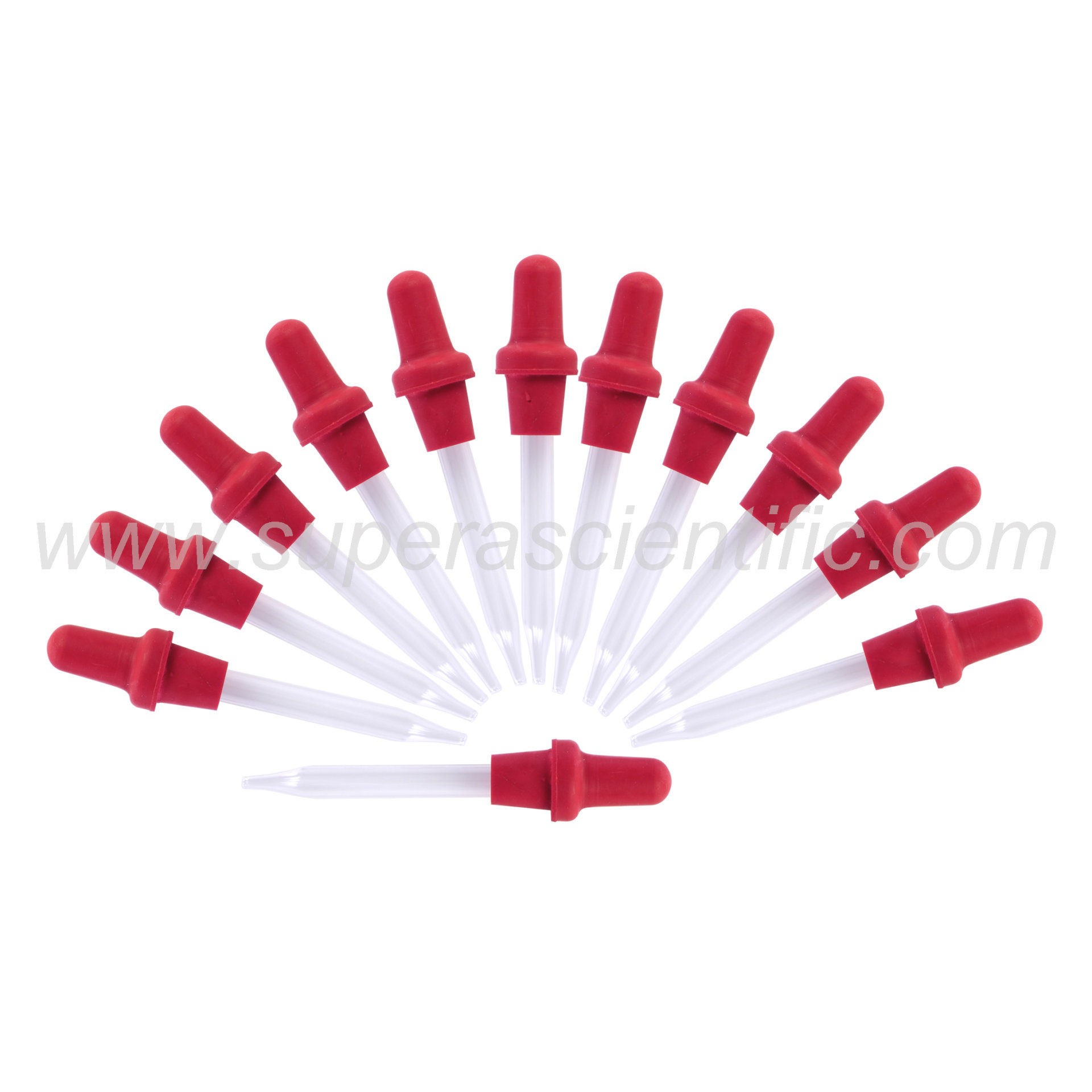 207-1-DZ Barnes Bottle Dropper with Straight Tip & Red Bulb