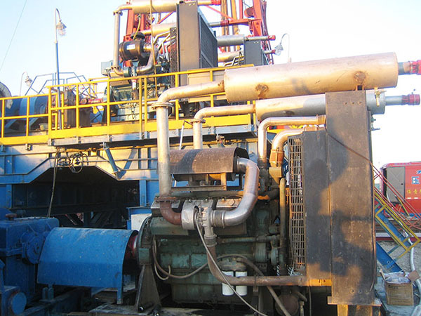 Diesel engine for drilling