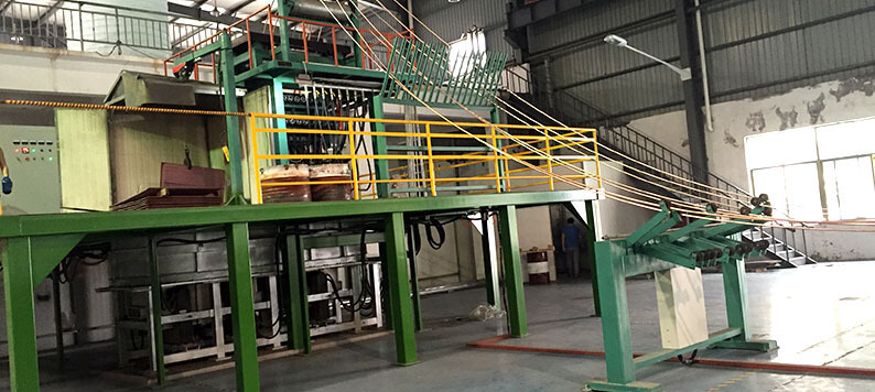 3000mt~8000mt upward casting machine with line frequency induction furnace