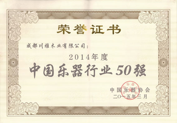 2015年度中国乐器行业50强