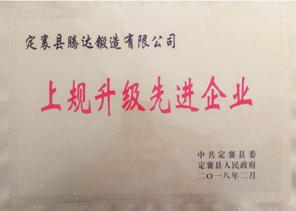 上規(guī)升級(jí)先進(jìn)企業(yè)