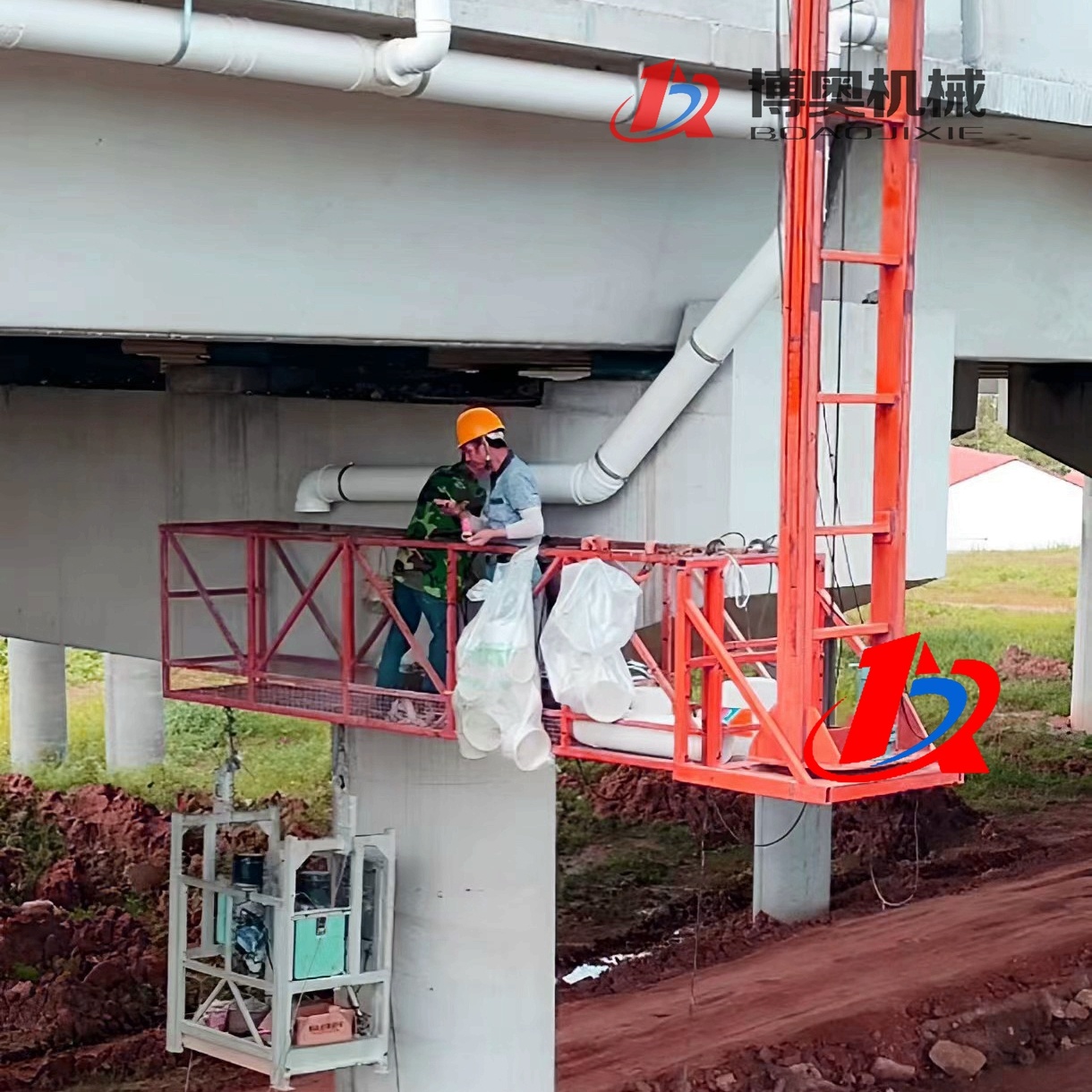 高架桥排水管道安装施工电动吊篮设备