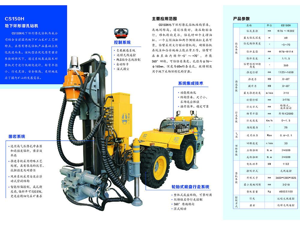 地下矿用潜孔钻机