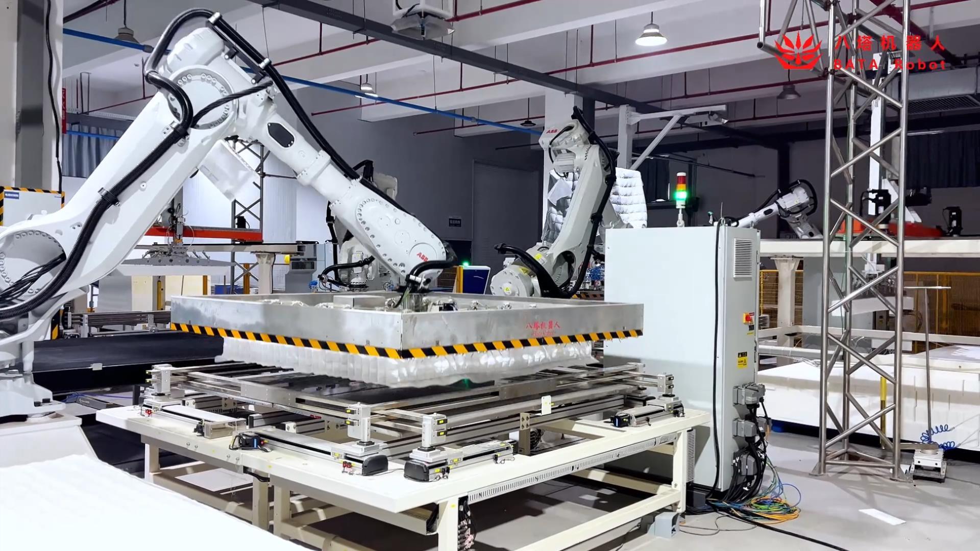 Spring mattress composite production line Spring mattress composite production line
