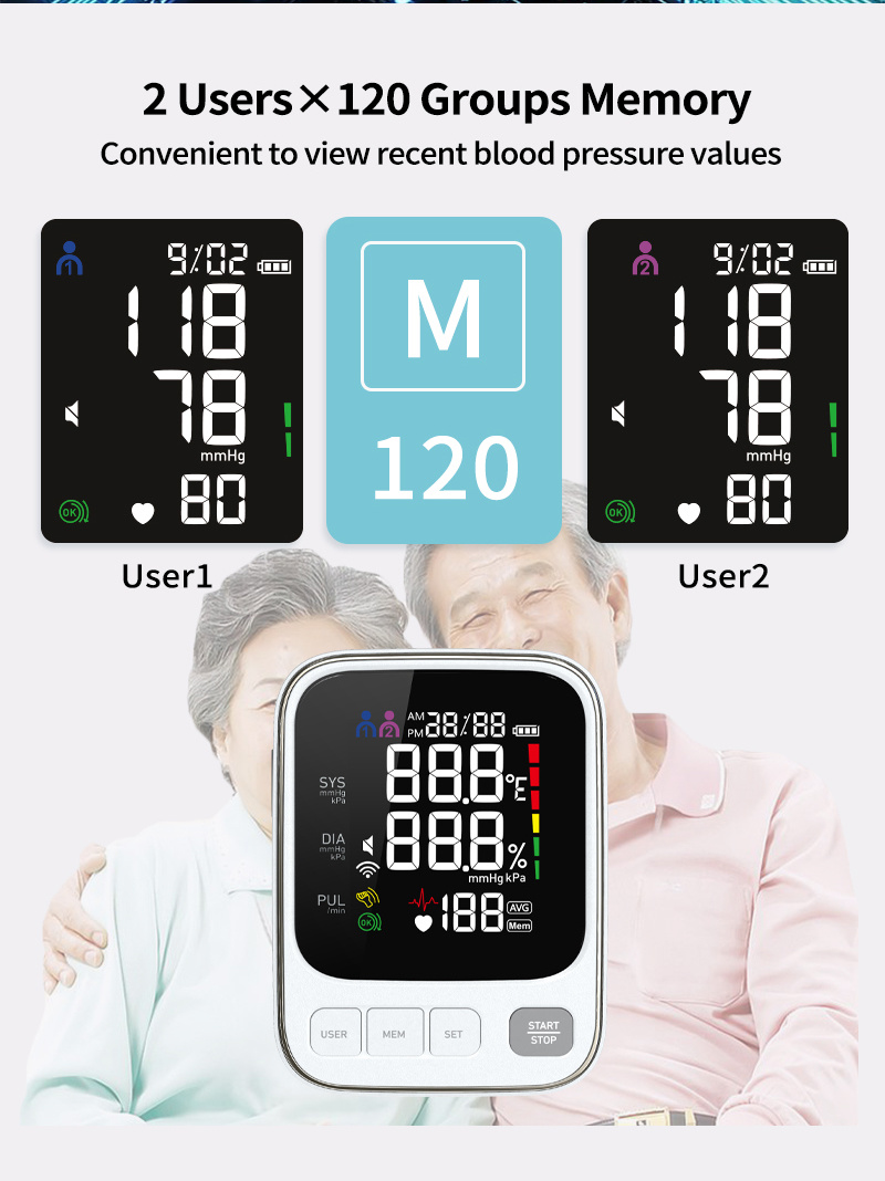 Finicare Blood Pressure Monitor w/ Bluetooth - FC-BP111