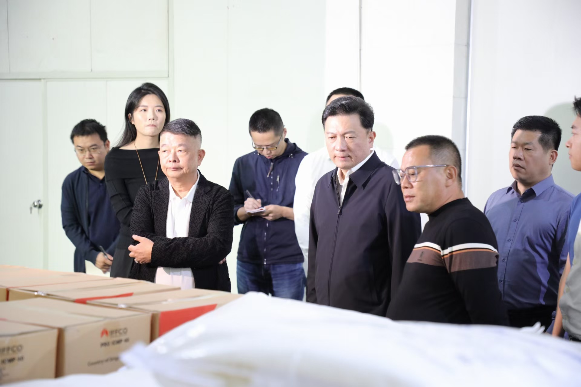 政企合力，共促發展！晉江市市長及市領導團隊前來麥德好食品開展調研指導工作。