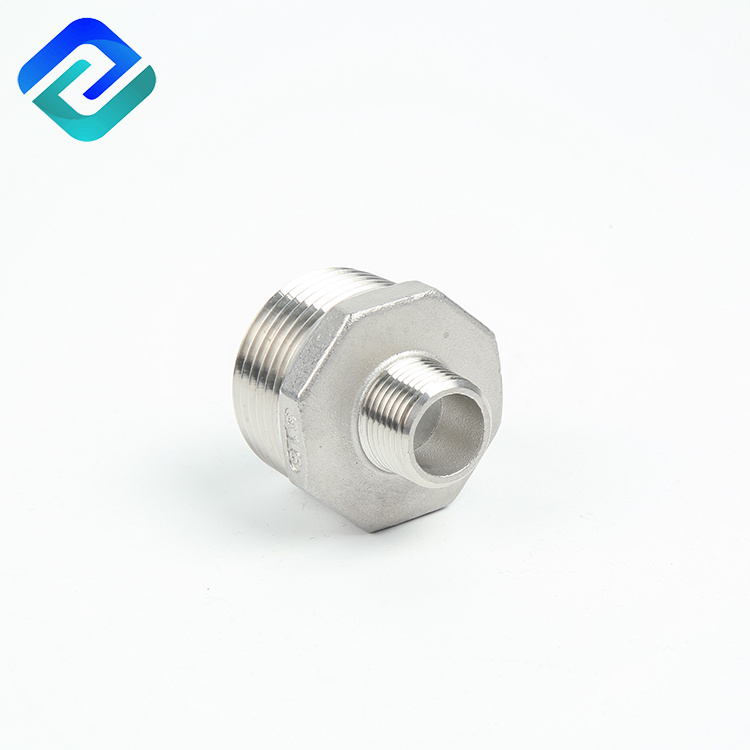 China hot-selling investment precision casting stainless steel reducer hex joint 