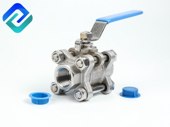 Stainless steel ball valve 3 PC ball valve 1/4''-4'' German standard full port