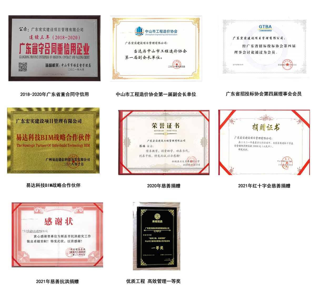  荣誉资质