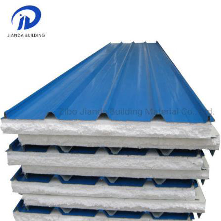 Heat Insulation Material Steel Composite Rockwool Sandwich Panel
