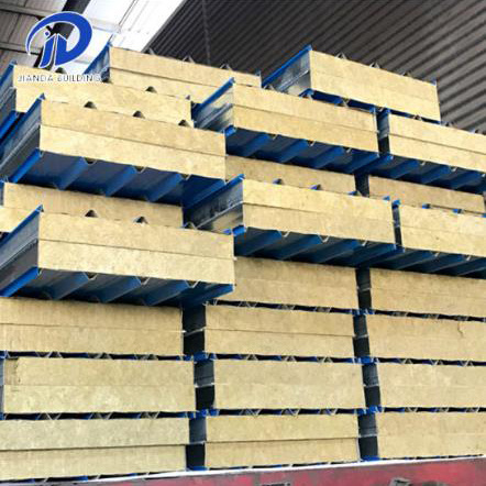 Wall/Roof Insulated Rockwool/Glasswool Sandwich Panel for Prefabricated Houses/Warehouse/Workshop