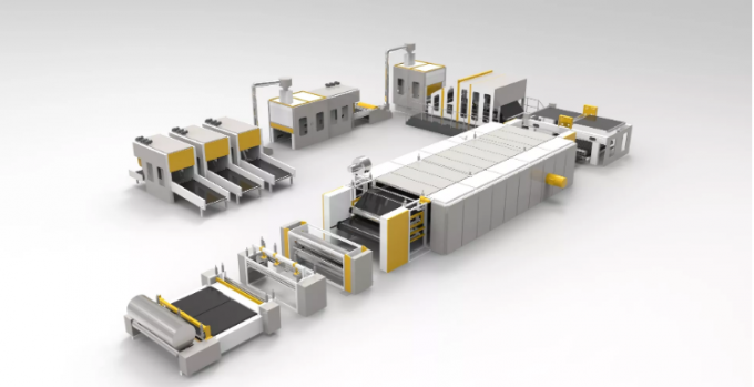 500kg/H Soft Thermal Bonding Wadding Production Line For Mattress 0