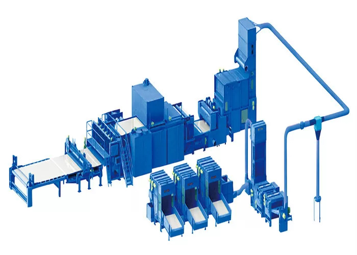 Máquina de fabricación de fieltro no tejido de unión térmica de 500 gsm