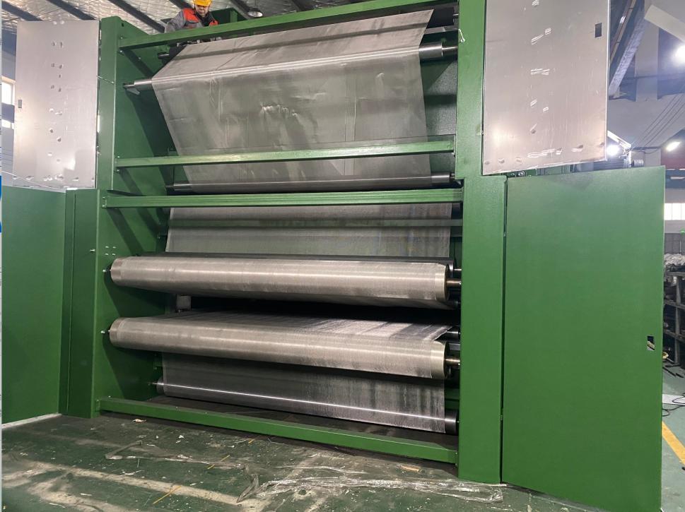 HYHX-300 de horno de unión por pulverización de tres capas Línea de producción de guata de unión térmica de equipos Nowoven