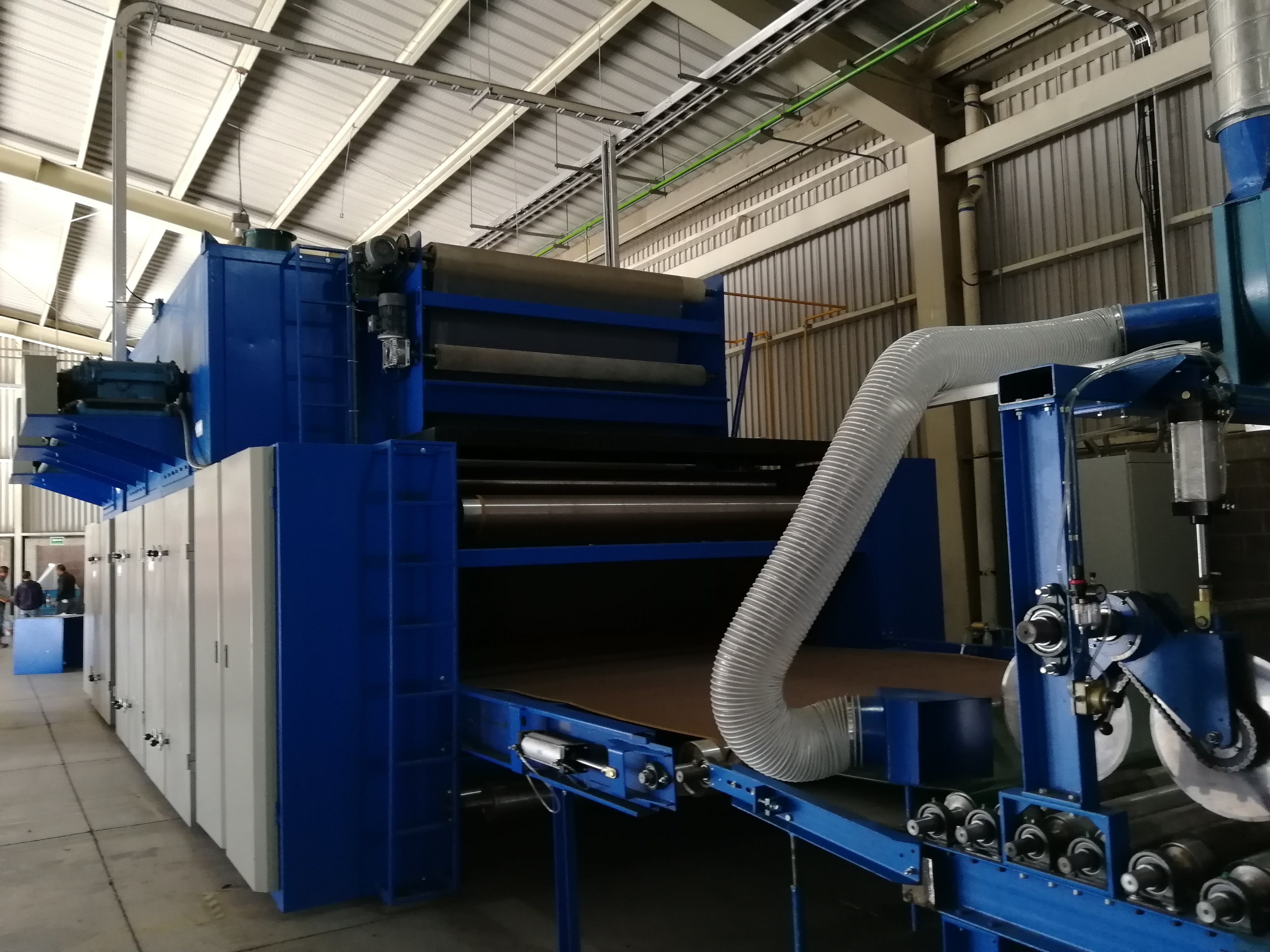 Línea de producción de telas no tejidas con máquina termoadhesiva de 300kg/H