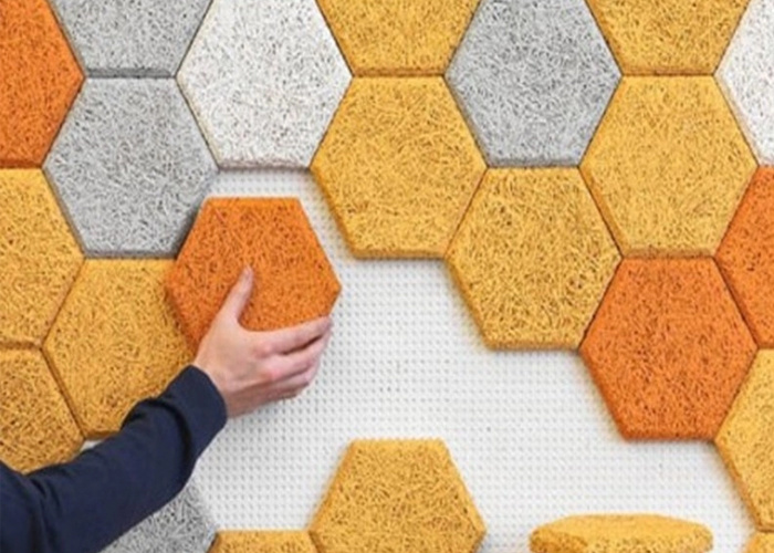 DIY Panneaux acoustiques en feutre PET à motifs spéciaux pour la décoration