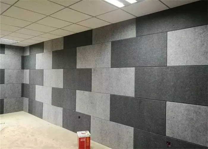 Panneau acoustique coloré à haute teneur en fibres de PET, panneau en fibres de polyester de 1,22x2,42 m
