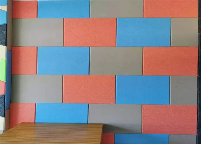 Panneau acoustique 3D PET pour bureau, Panneaux muraux décoratifs absorbant le son