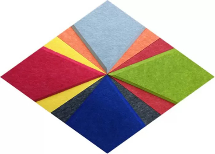 Colorful PET Felt Polyester Fiber Acoustic Panel For Wall And Ceiling