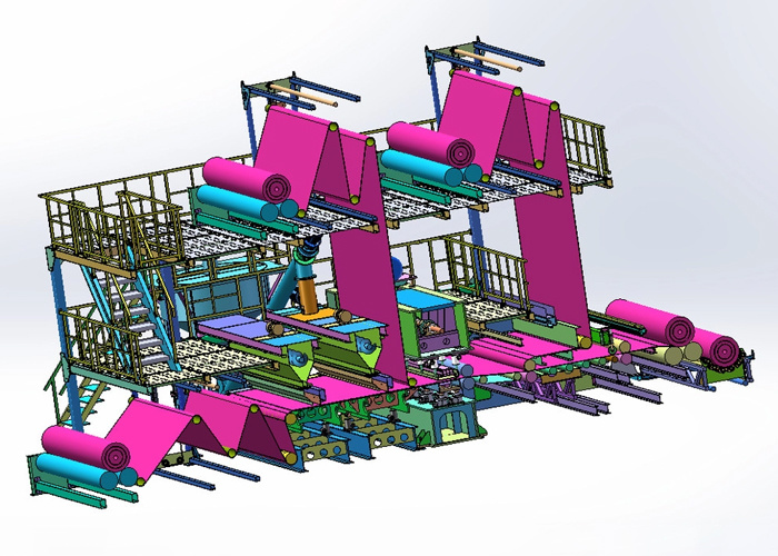 6m GCL Waterproof Nonwoven Fabric Making Machine Production Line