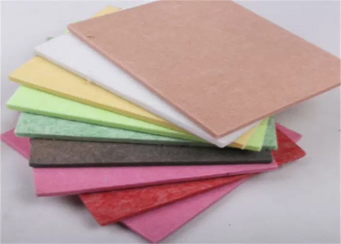 Fireproof 25mm Thick PET Acoustic Panel 100% Polyester Fiber