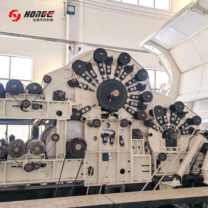 Nonwoven Polyester Carding Machine In Textile 50m/min
