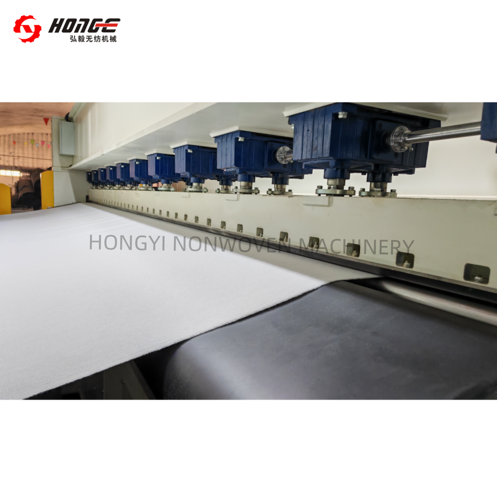 Nowoven Production Line High Speed Pre Needle Loom Machine With Dust Removing System  Working Width 4600mm 2024 Honge New Type HYYZ-460