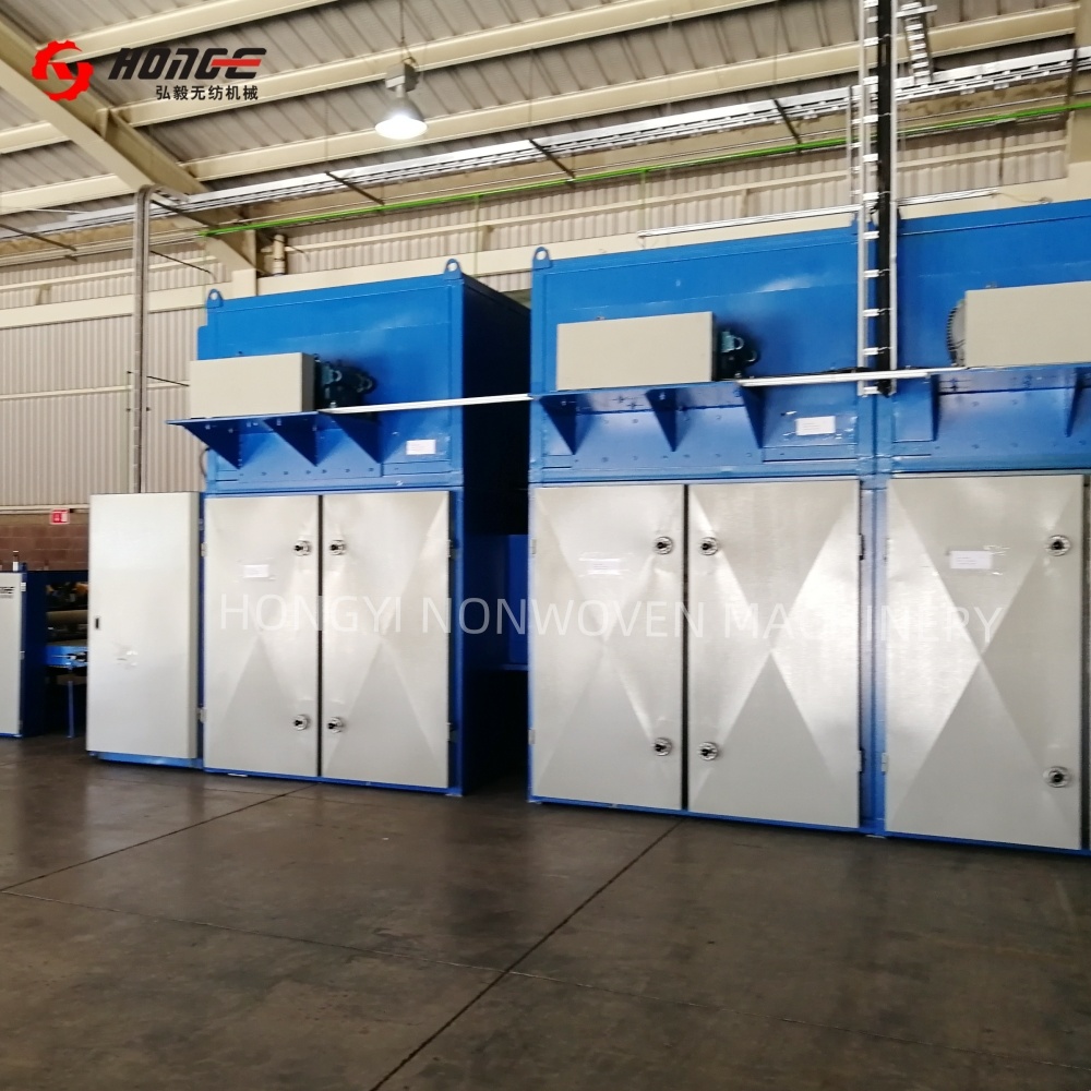 High Capacity Nonwoven Fabric Soft Wadding Thermal Bonding Machine