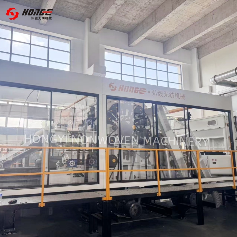 Double Doffer Textile Carding Machine for Nonwoven Fabric Production Line