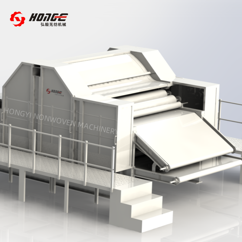 HONGE High Speed Nonwoven Machine Carding Machine Single Cylinder Double Doffer
