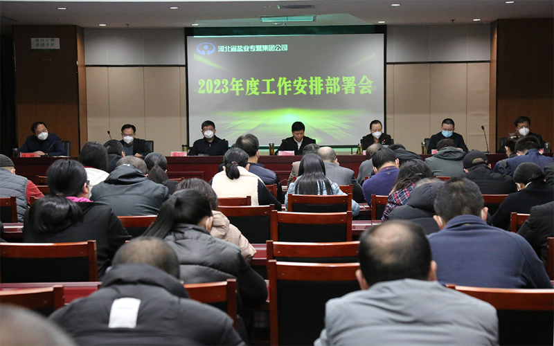 河北省盐业专营集团公司召开2023年度工作安排部署会议